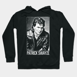 Patrick Swayze ∆ 90s Styled Retro Graphic Design Hoodie